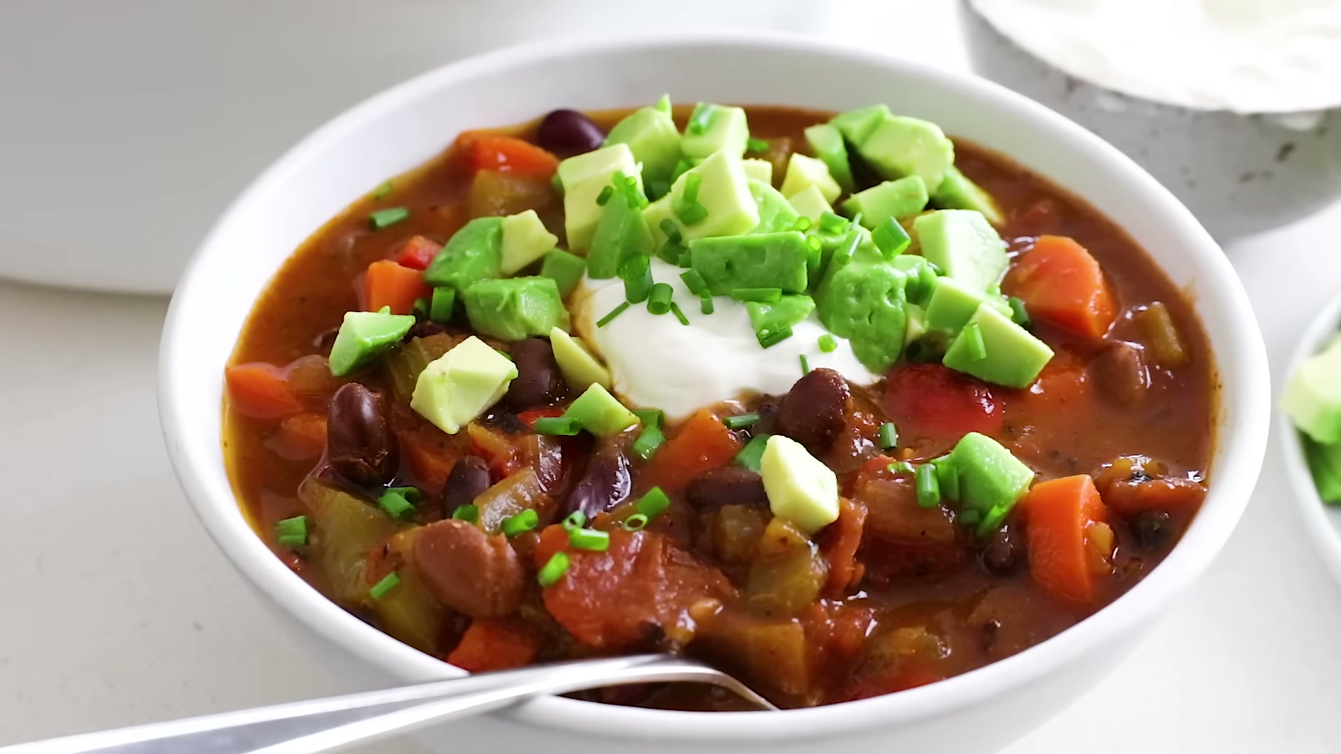 Video frame thumbnail for Vegetarian Three-Bean Chili