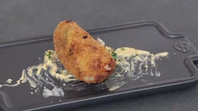 Video frame thumbnail for Manchego & Prosciutto Croquettes with Thick Béchamel