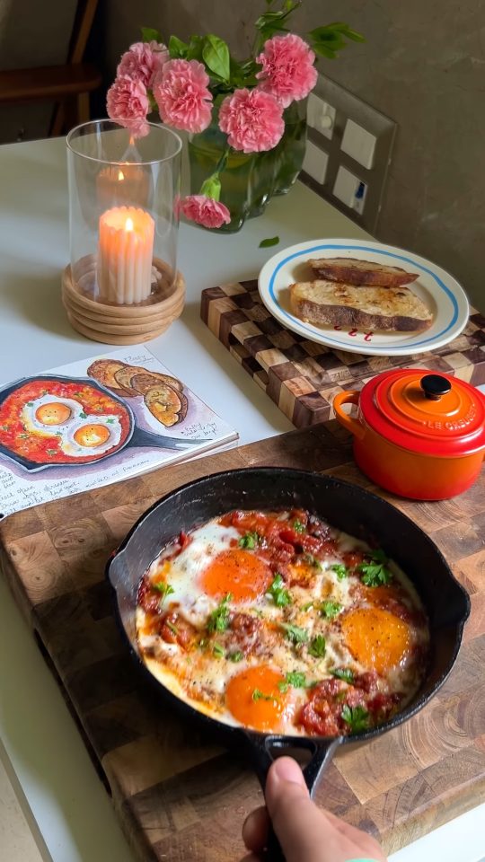 Video frame thumbnail for Tomato Parmesan Eggs