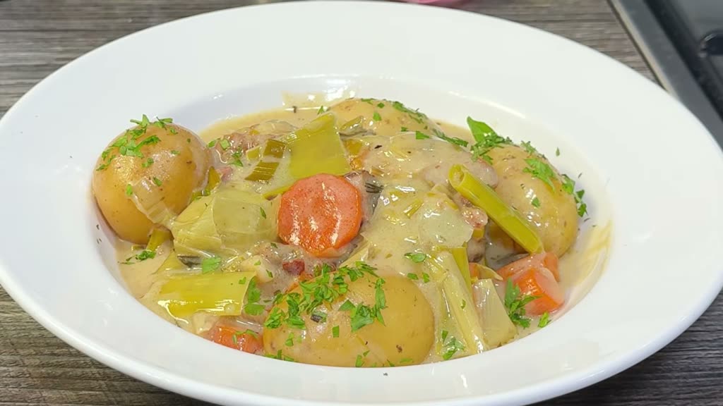 Video frame thumbnail for French Chicken, Leek and Tarragon One-Pot